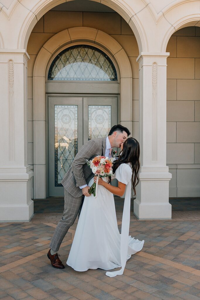 Deseret Peak Utah Temple Wedding