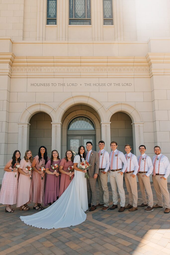 Deseret Peak Utah Temple Wedding