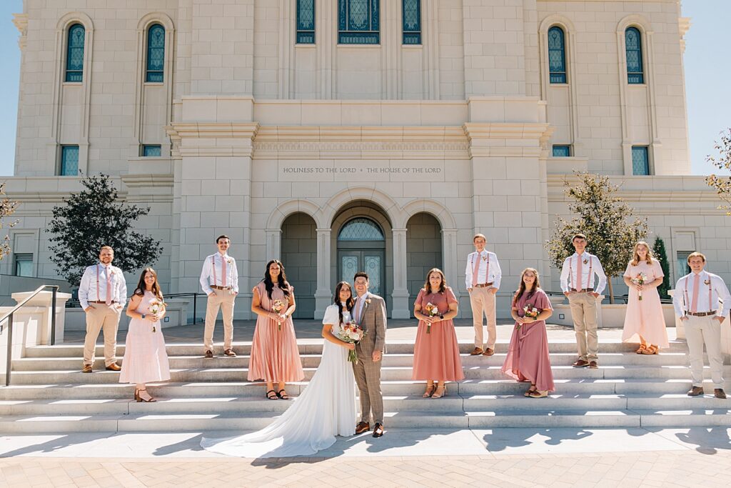 Deseret Peak Utah Temple Wedding
