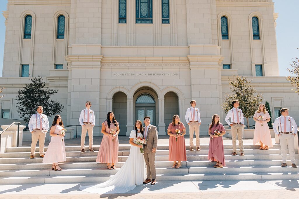Deseret Peak Utah Temple Wedding