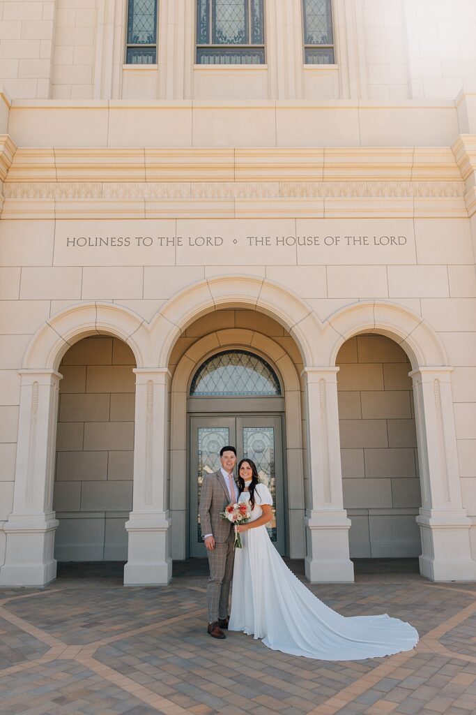 Deseret Peak Utah Temple Wedding