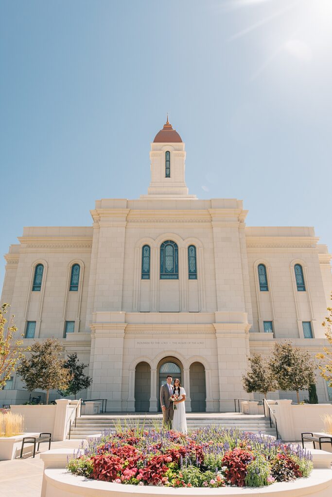 Deseret Peak Utah Temple Wedding