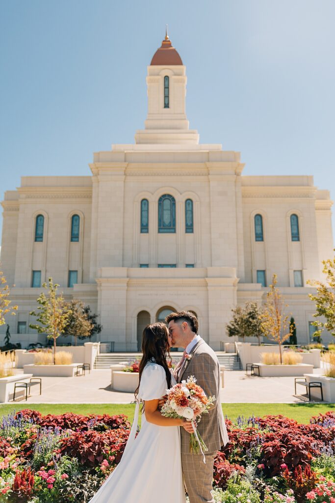 Deseret Peak Utah Temple Wedding
