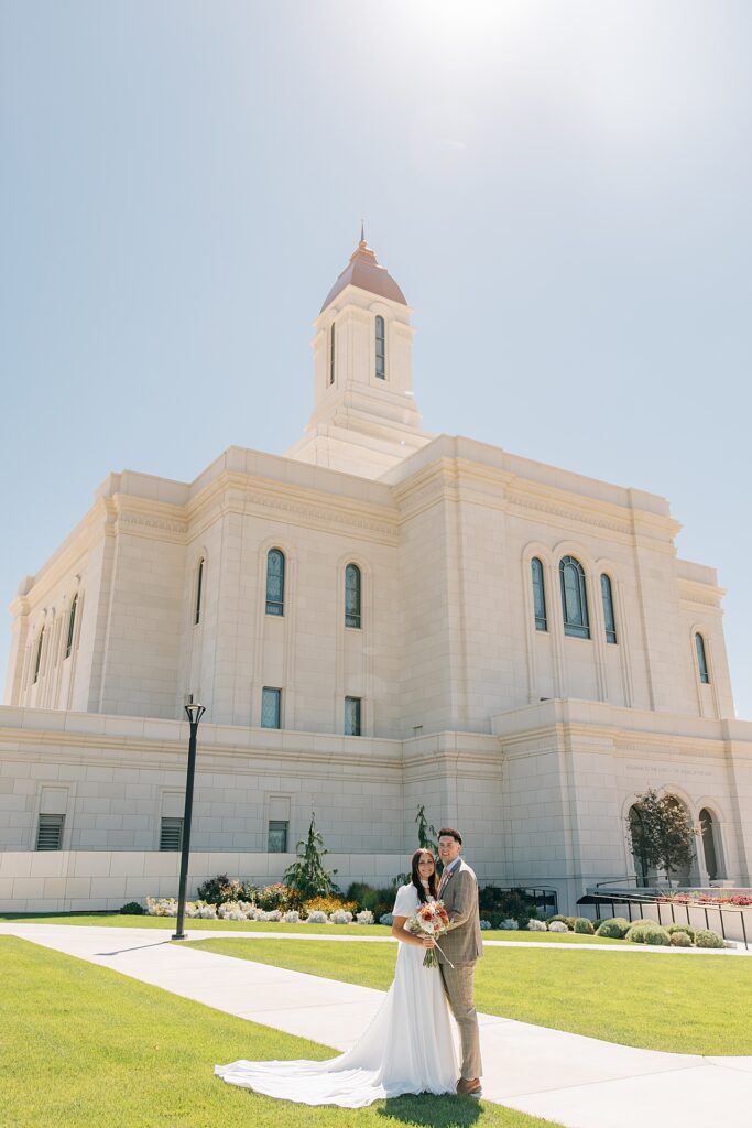 Deseret Peak Utah Temple Wedding