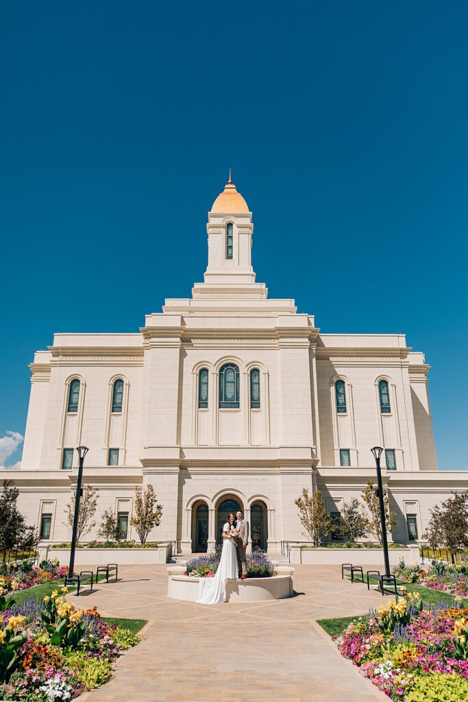 Deseret Peak Utah Temple Wedding