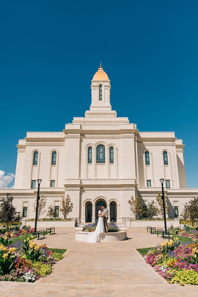 Deseret Peak Utah Temple Wedding
