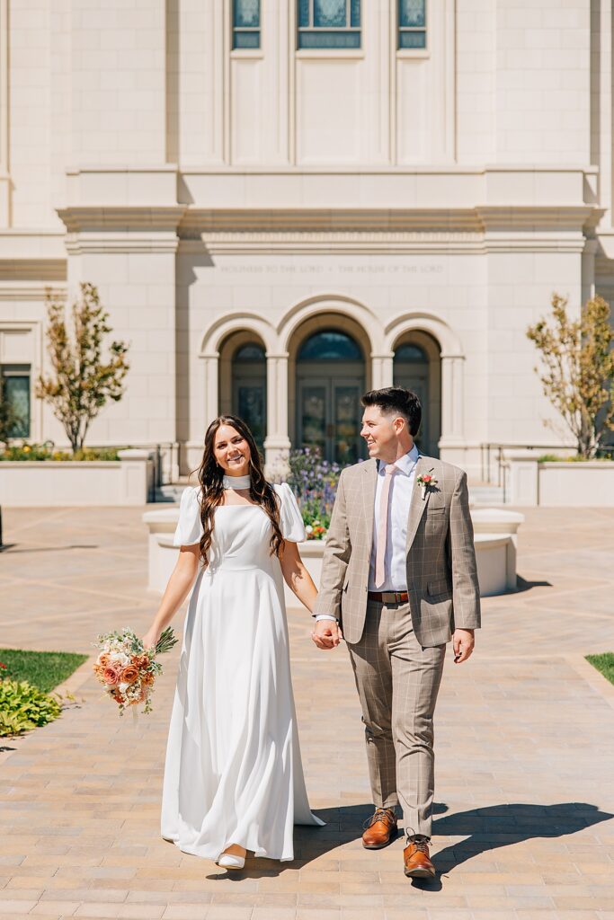 Deseret Peak Utah Temple Wedding