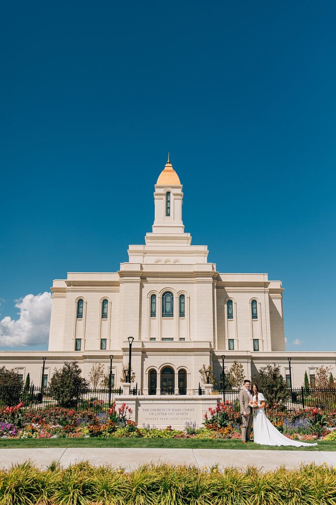 Deseret Peak Utah Temple Wedding