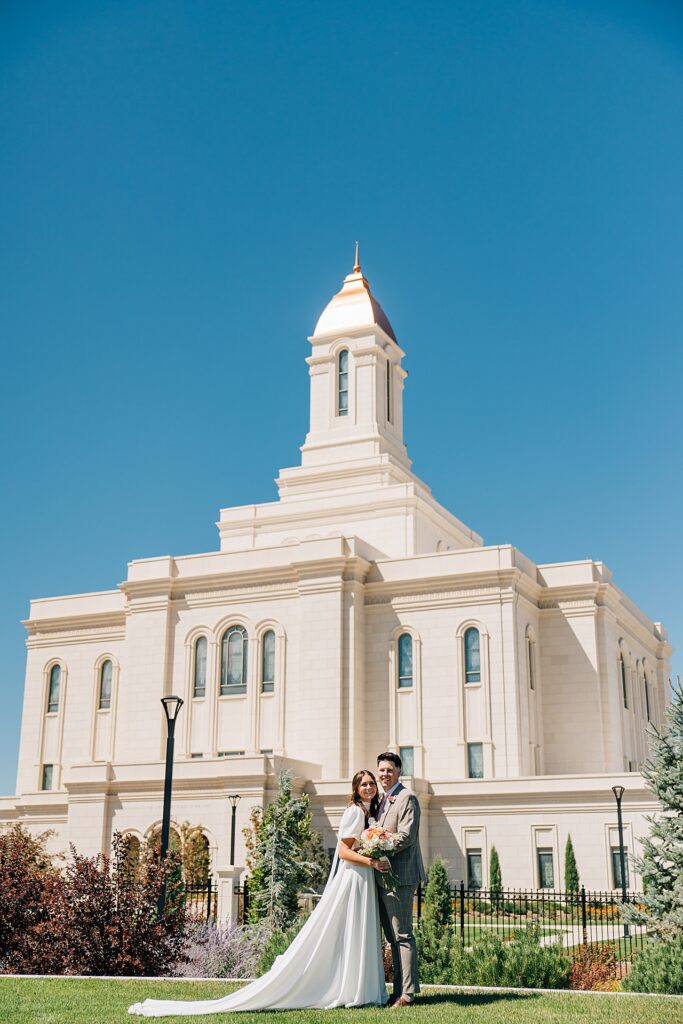 Deseret Peak Utah Temple Wedding