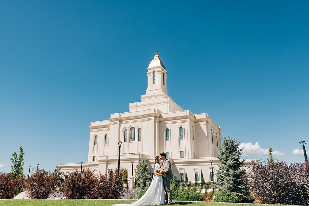 Deseret Peak Utah Temple Wedding