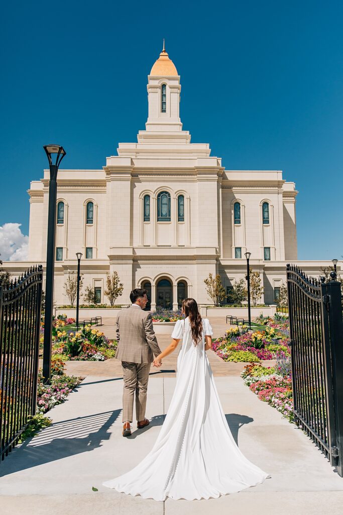 Deseret Peak Utah Temple Wedding